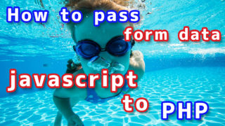How to pass form data from javascript to php | WEB Creator's Room